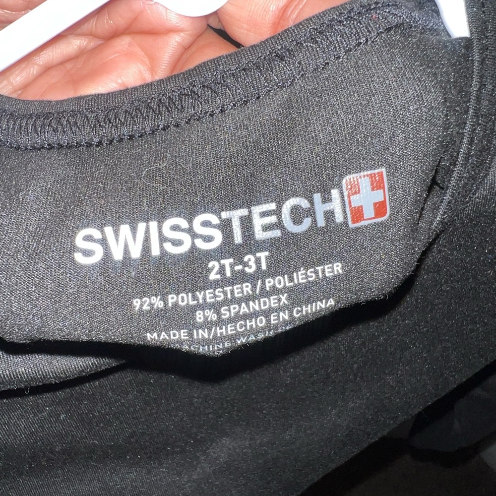 Swiss Tech Black Long Sleeve Tee for Kids